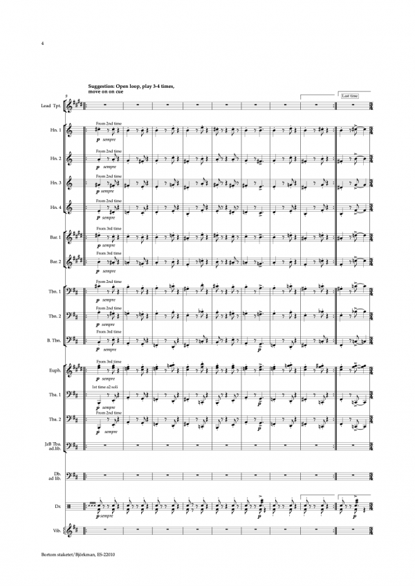 Björkman, David: Bortom staketet, score - Image 4