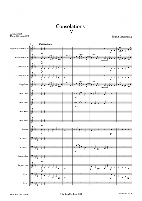 Liszt, Franz: Consolations IV - Image 3