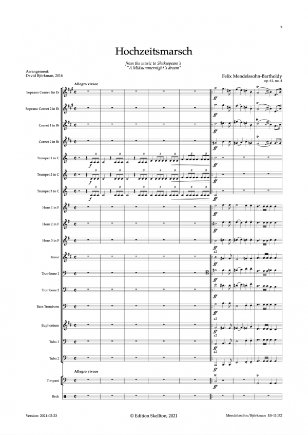 Mendelssohn-Bartholdy, Felix: Hochzeitsmarsch - Image 3