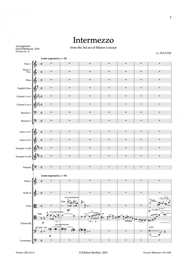 Puccini, Giacomo: Intermezzo (version 2) - Image 3