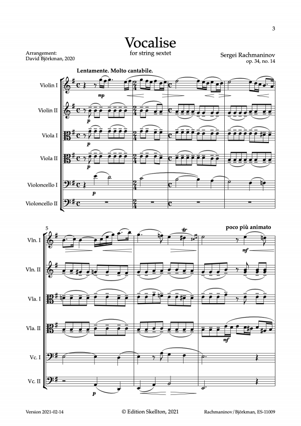 Rachmaninoff, Sergei: Vocalise - Image 3