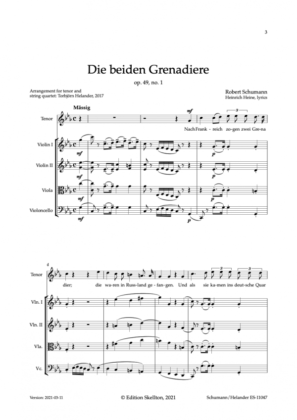 Schumann, Robert: Die beiden Grenadiere, c minor - Image 3