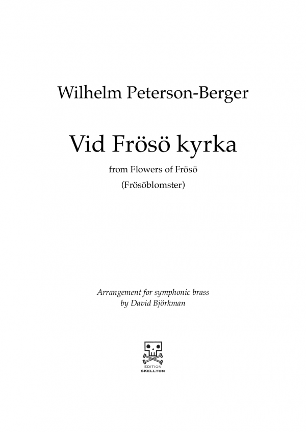 Peterson-Berger, Wilhelm: Vid Frösö kyrka