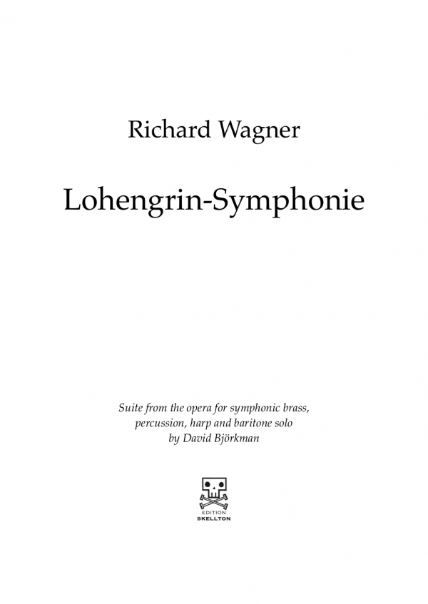 Wagner, Richard: Lohengrin-Symphonie