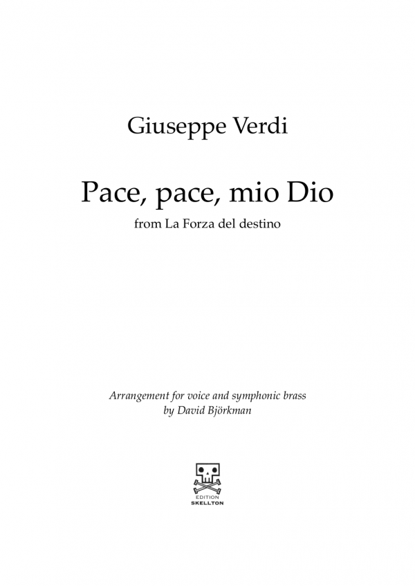 Verdi, Giuseppe: Pace, pace, mio Dio