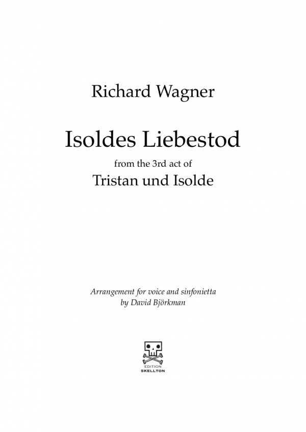 Wagner, Richard: Isoldes Liebestod