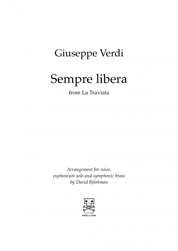 Verdi, Giuseppe: Sempre libera