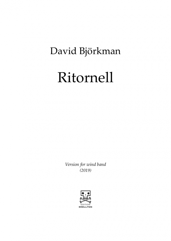 Björkman, David: Ritornell