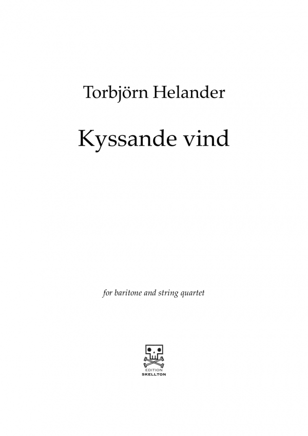 Helander, Torbjörn: Kyssande vind