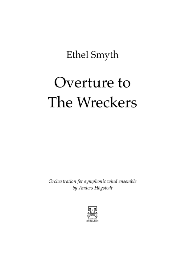 Smyth, Ethel: Overture to The Wreckers