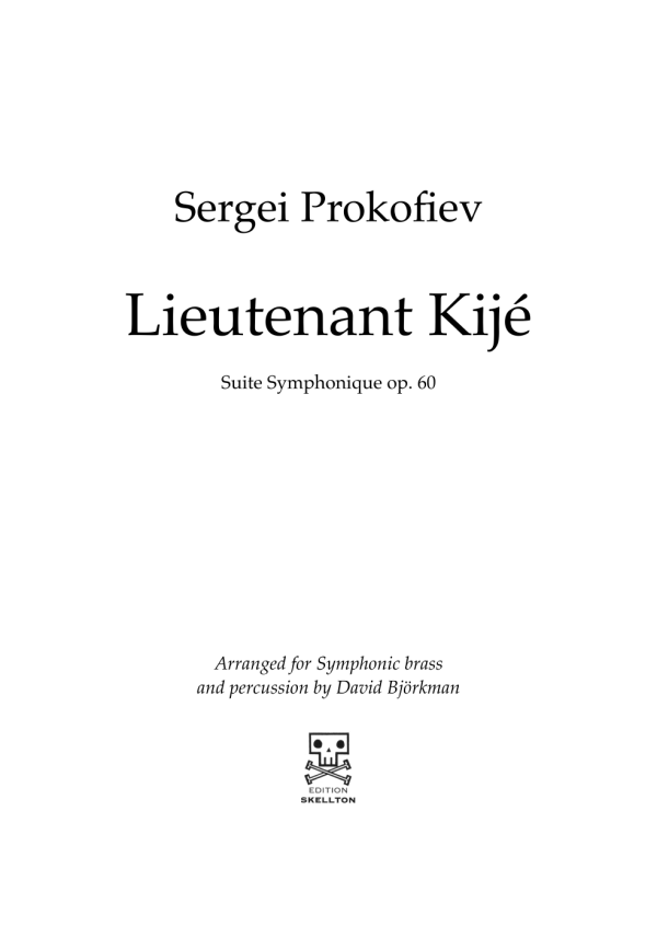 Prokofiev, Sergei: Lieutenant Kijé