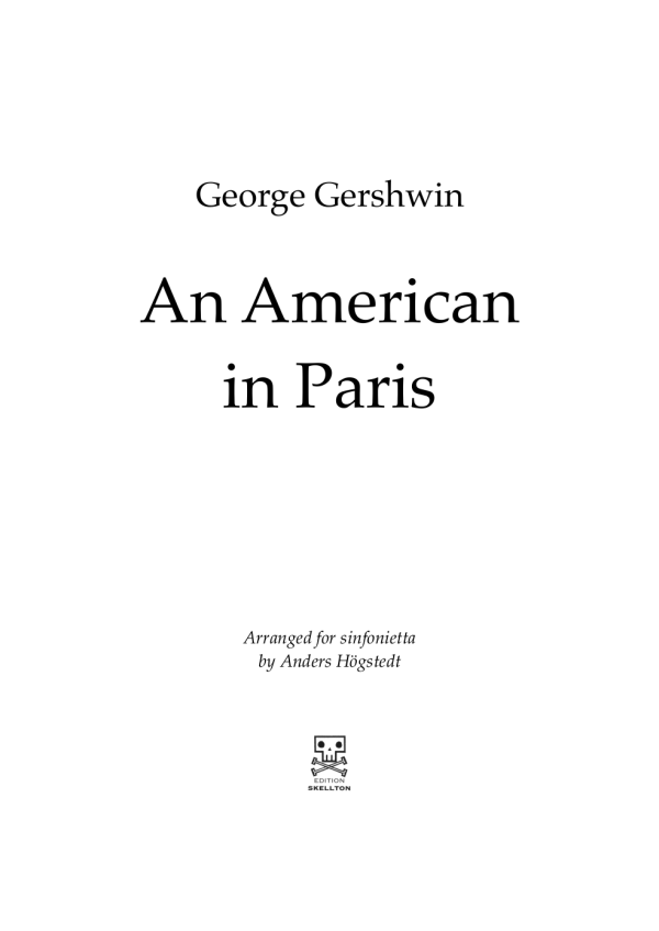 Gershwin, George: An American in Paris