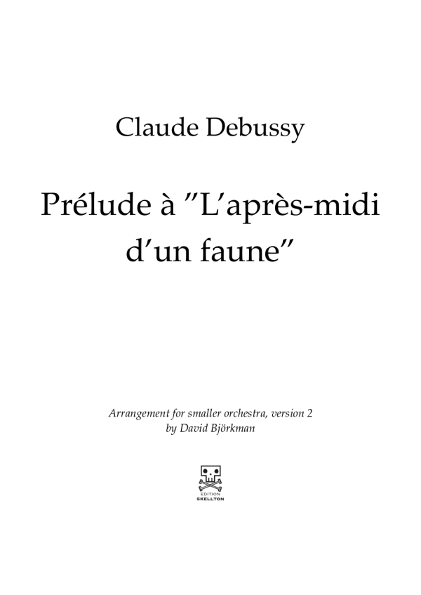 Debussy, Claude: Prélude à "L'après-midi d'un faune"