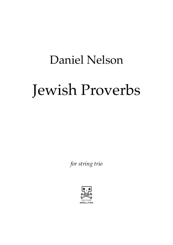 Nelson, Daniel: Jewish Proverbs