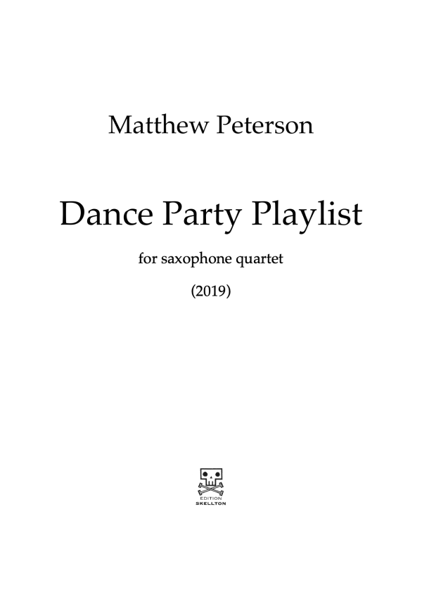 Peterson, Matthew: Dance Party Playlist