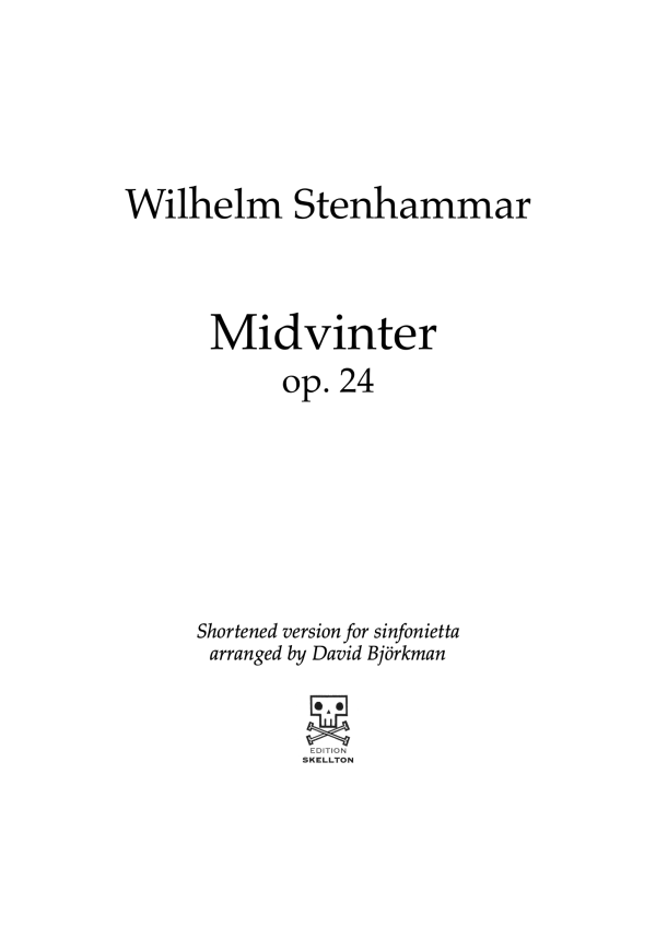 Stenhammar, Wilhelm: Midvinter, op. 24