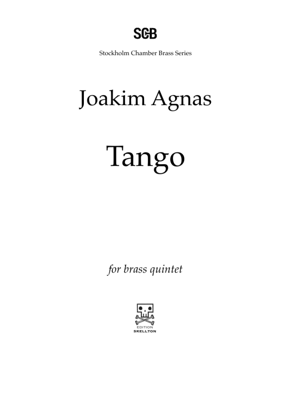 Agnas, Joakim: Tango