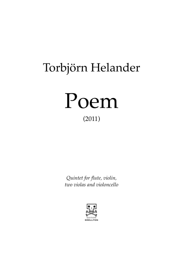 Helander, Torbjörn: Poem