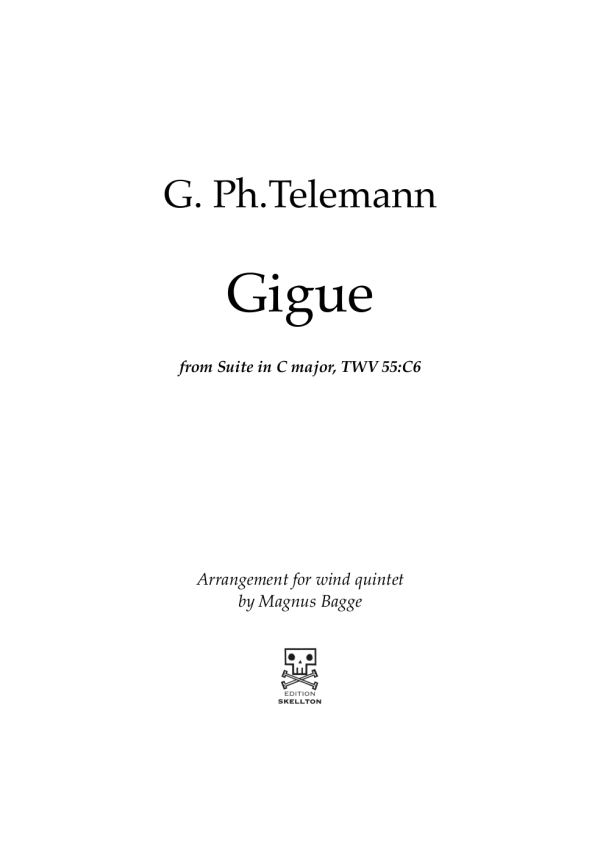 Telemann, G. Ph.: Gigue