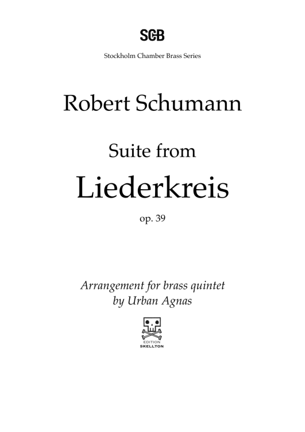 Schumann, Robert: Suite from Liederkreis op. 39