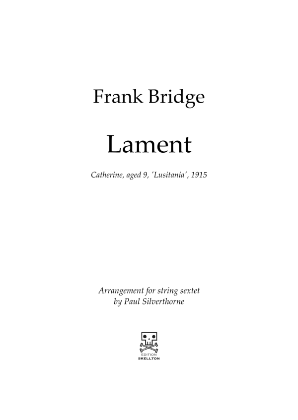 Bridge, Frank: Lament