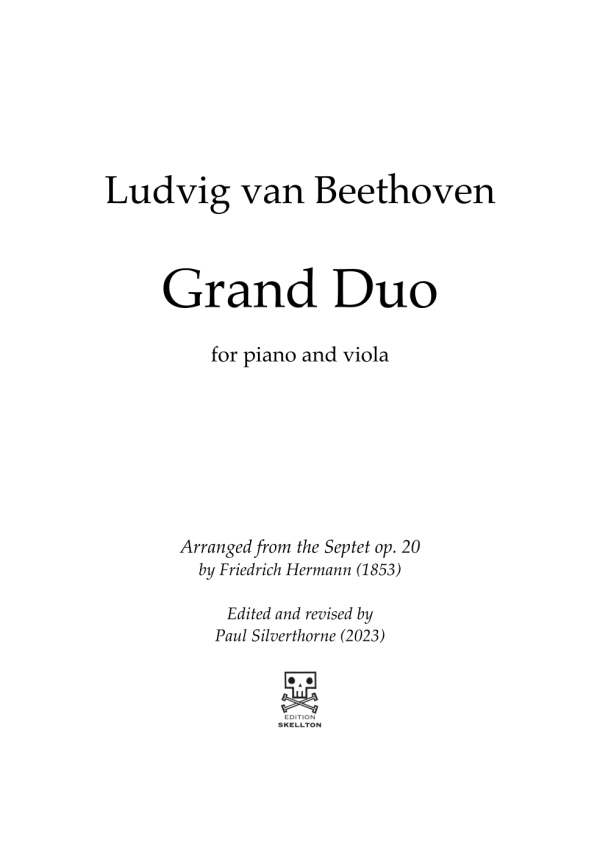 Beethoven, Ludvig van: Grand Duo