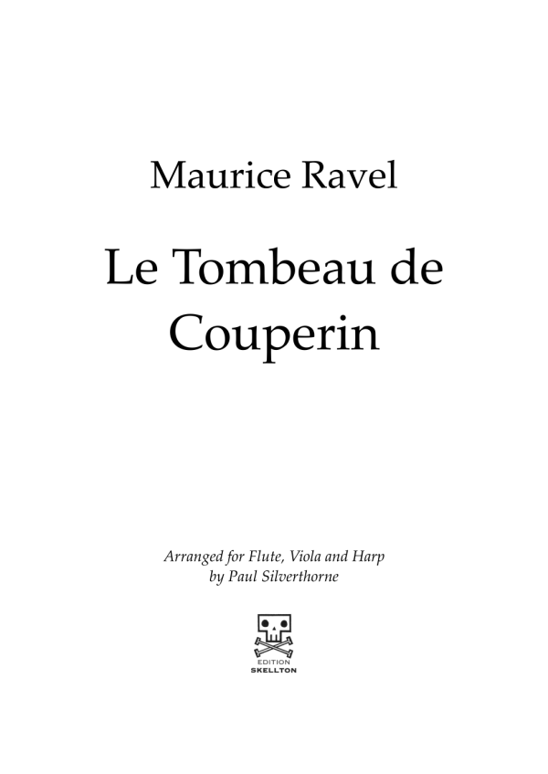 Ravel, Maurice: Le Tombeau de Couperin