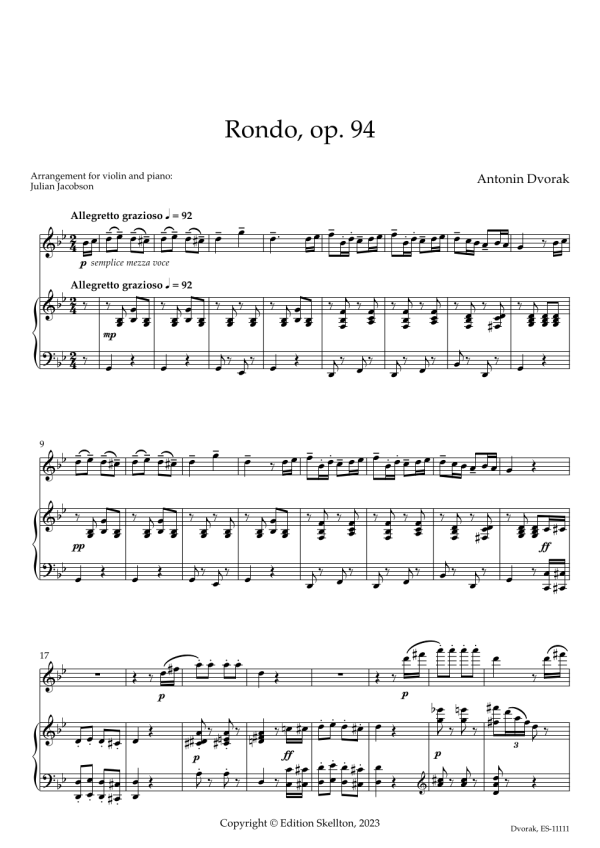 Dvorak, Antonin: Rondo op. 94 - Image 3