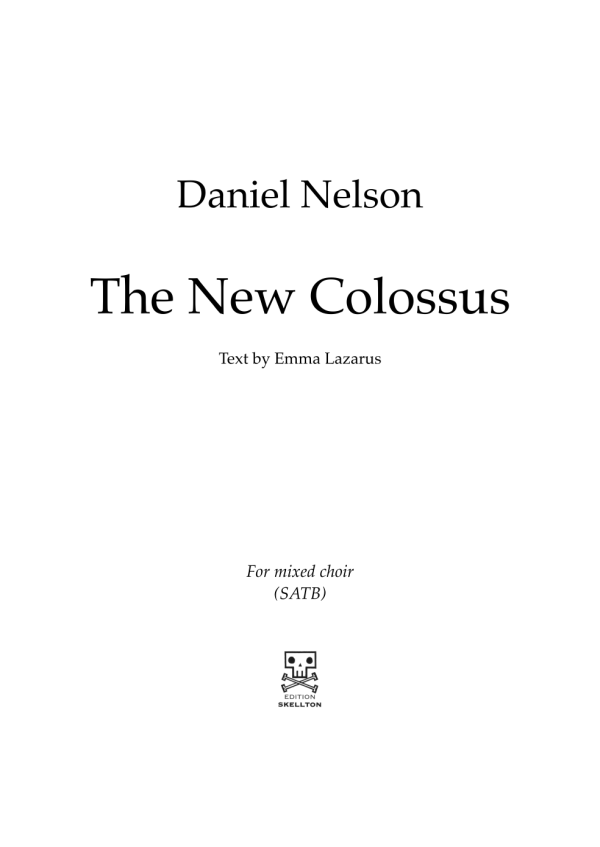 Nelson, Daniel: The New Colossus