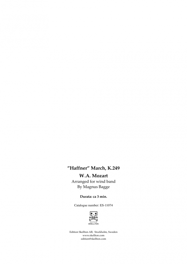 Mozart, W.A.: March, K 249 "Haffner" - Image 2