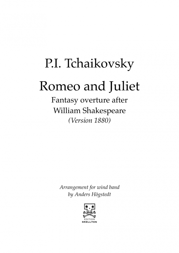 Tchaikovsky, P.I.: Romeo and Juliet