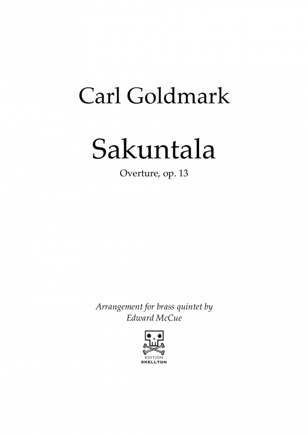 Goldmark, Carl: Sakuntala