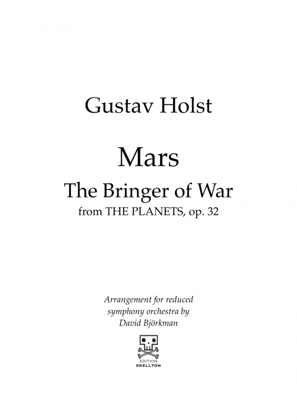 Holst, Gustav: MARS from The Planets