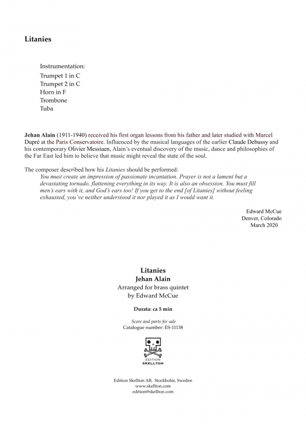 Alain, Jehan: Litanies - Image 2