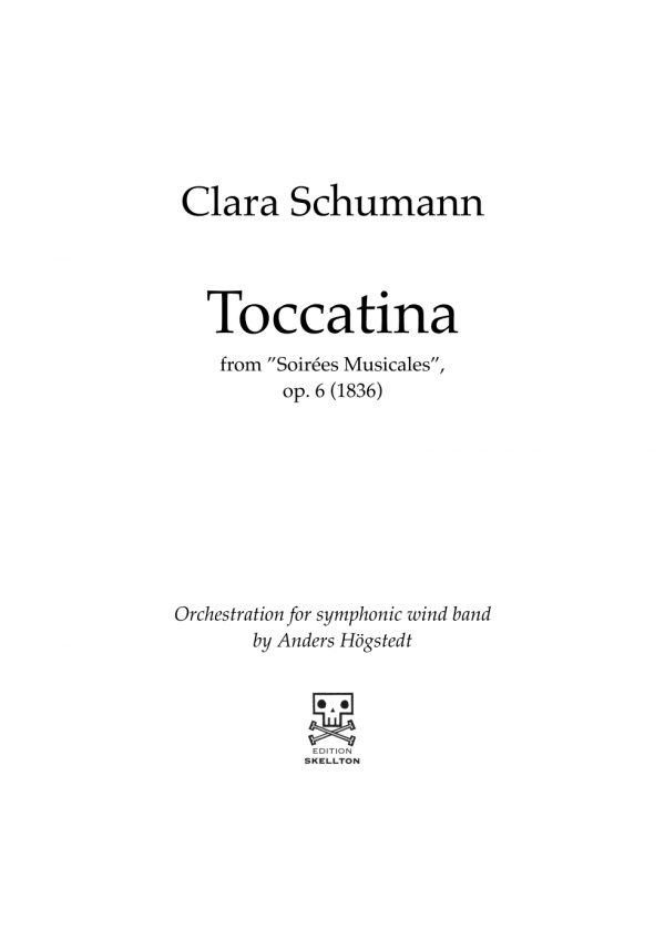 Schumann, Clara: Toccatina